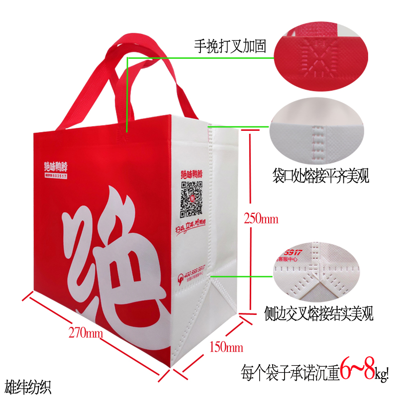 無紡布購物袋細節(jié)展示